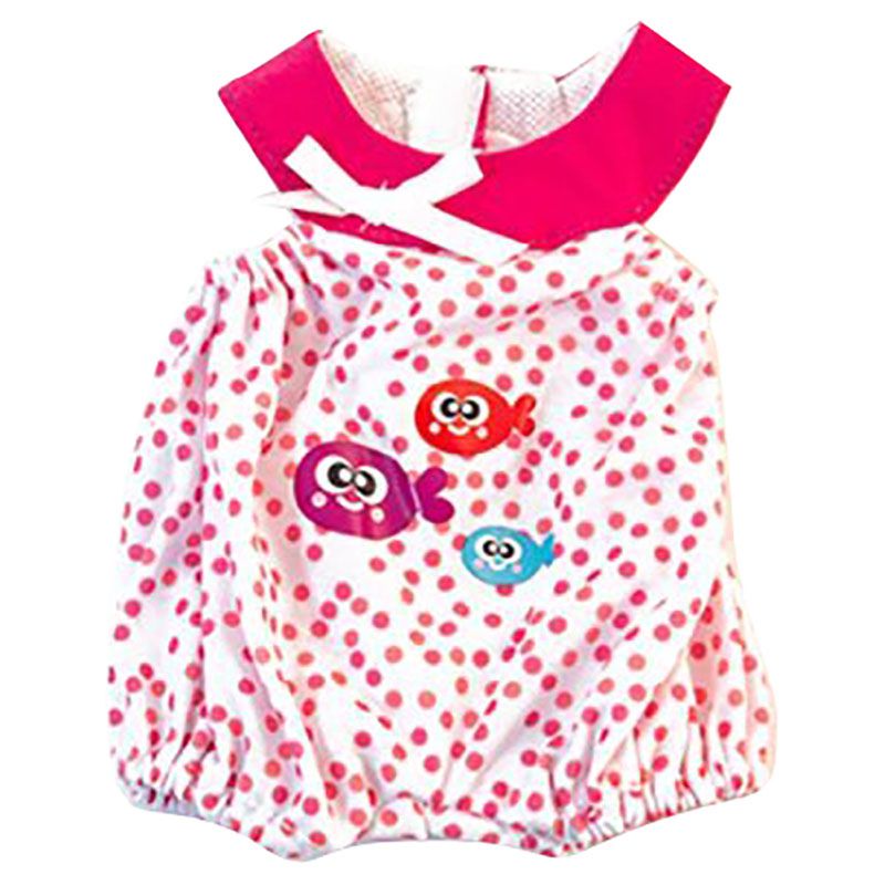 Miniland Baby - Cold Weather Pink Dot Pjs For Doll - 32cm - Red