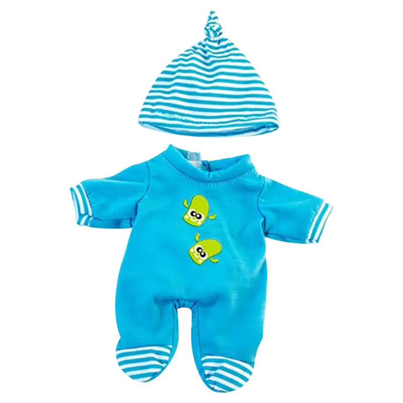 Miniland - Cold Weather Pyjama For Doll - 21cm - Blue