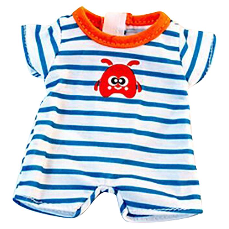 Miniland Baby - Warm Weather Stripes Pjs For Doll - 21cm - Blue