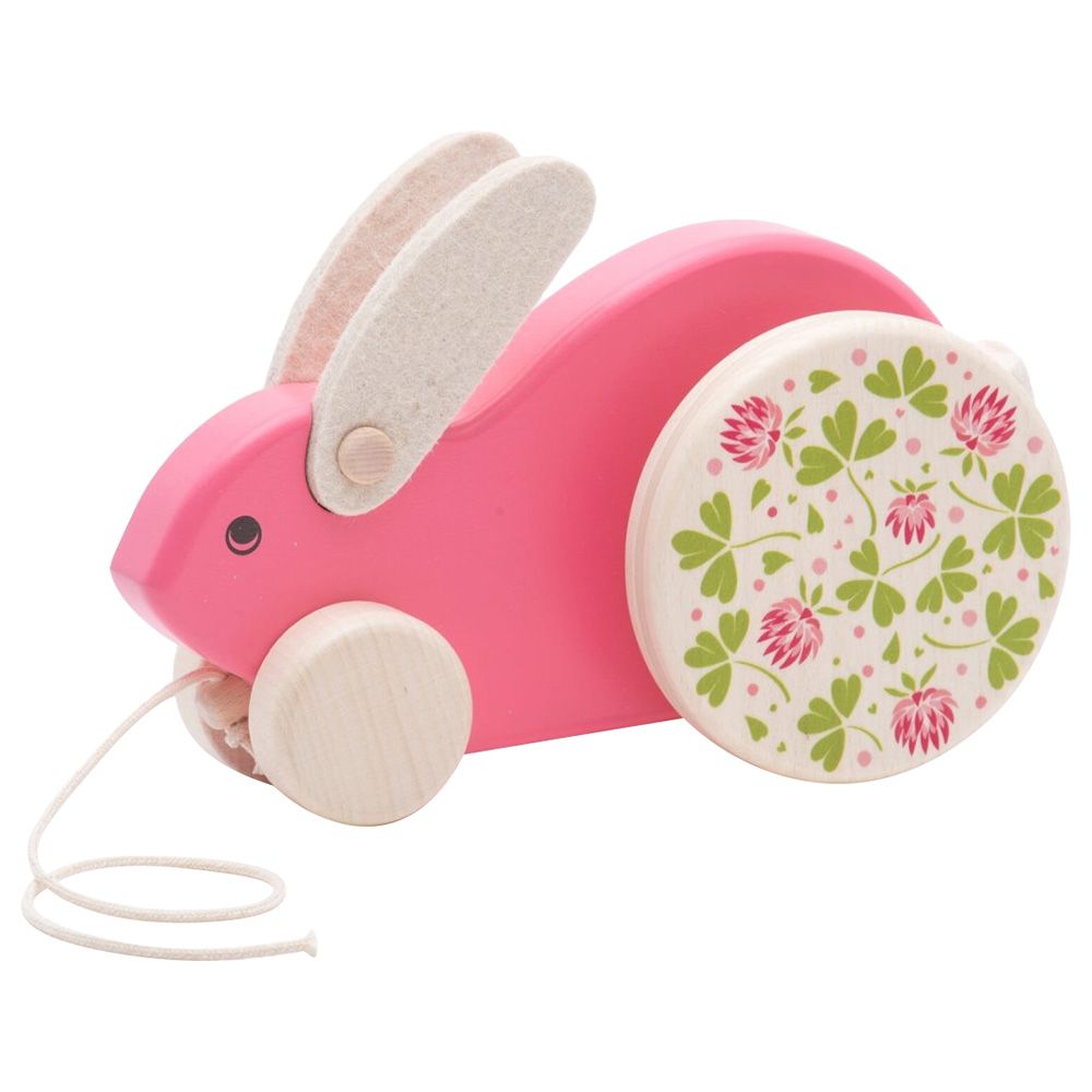 BAJO - Big Rabbit Wooden Toy - Pink