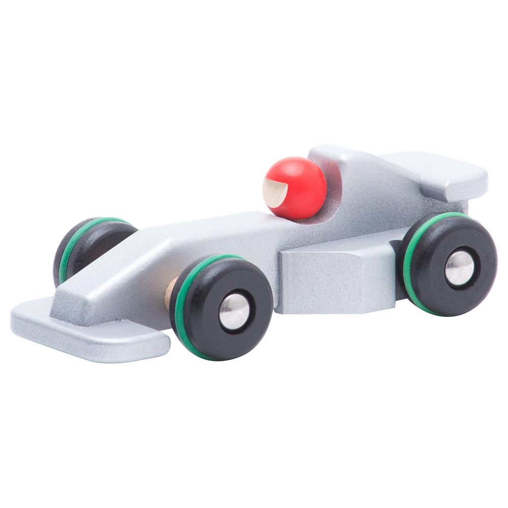 BAJO - Racing Wooden Car - Silver