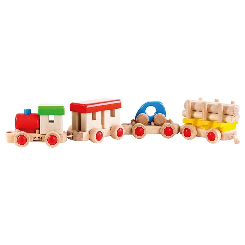 BAJO - Wooden Train Building Toy