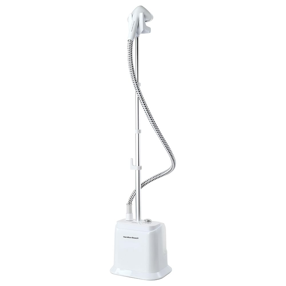 Hamilton Beach - Garment Steamer w/ Fabric Brush - White - 1.7 L