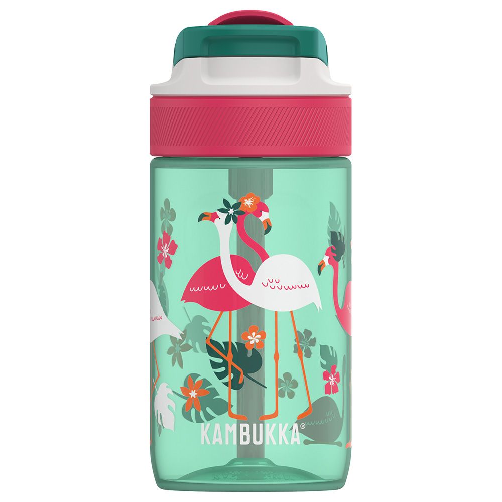 Kambukka - Lagoon Water Bottle W/ Lid 400 ML - Pink Flamingo