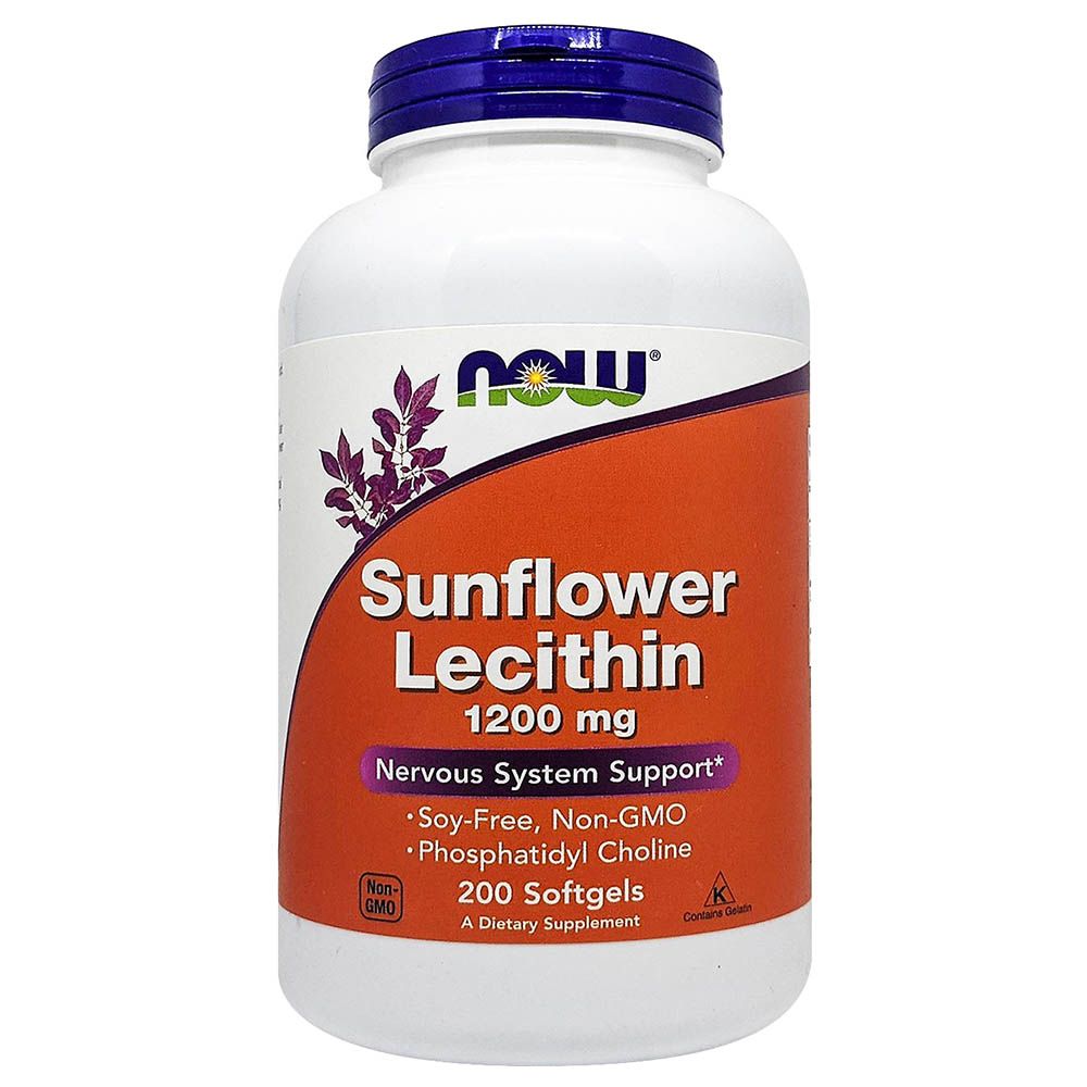 Now Foods - Sunflower Lecithin 1200Mg 200 Softgels