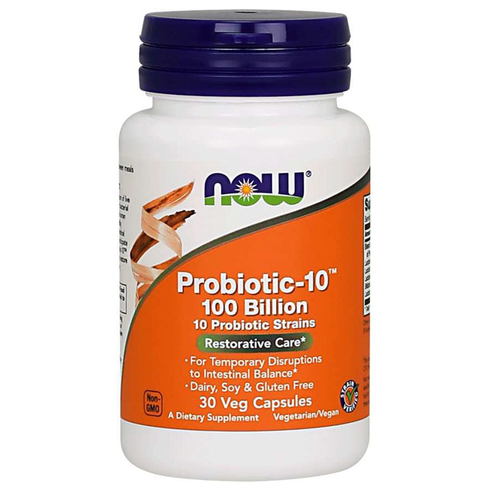 Now Foods - Probiotic -10, 100 Billion - 30 Veg Capsules