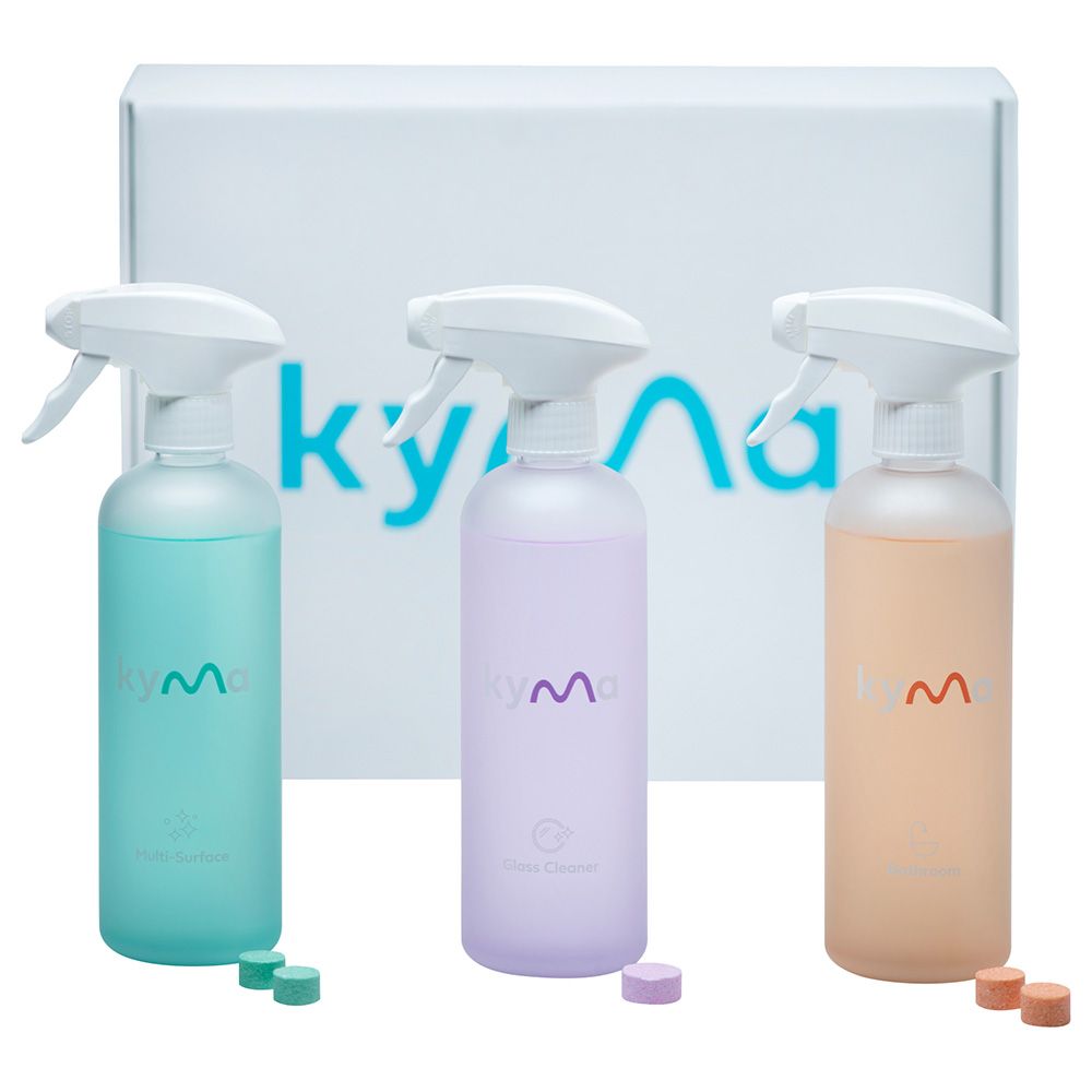 Kyma - Starter Kit 3 Single Bottles & 3 Refill Pack - 500ml