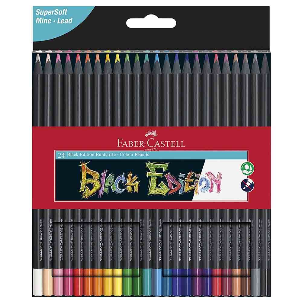 Faber-Castell - Black Edition Colour Pencils 24 Colours