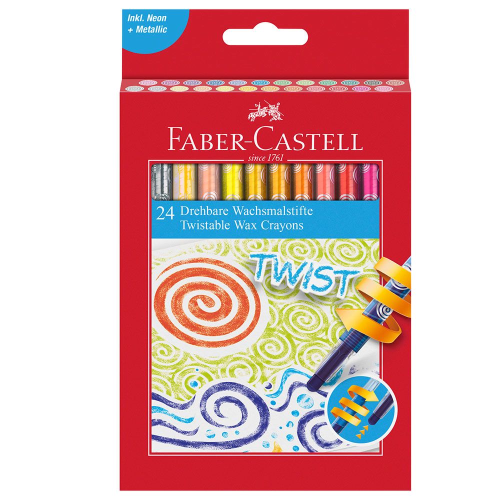 Faber-Castell - Twist Crayons 24 Colours