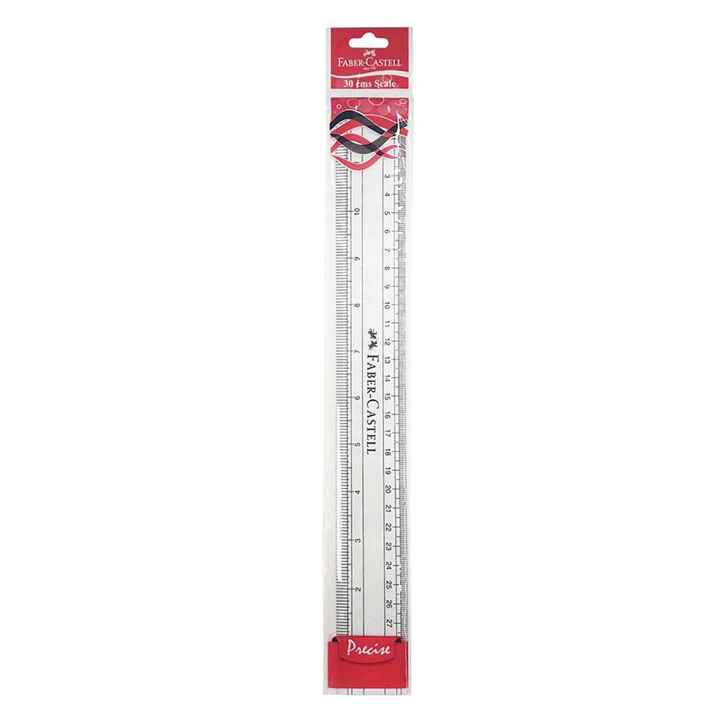 Faber-Castell - Plastic Ruler 30cm - Clear