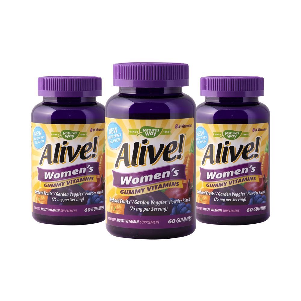 Nature's Way - Alive Women's Gummy Vitamin 60's Pack of 3