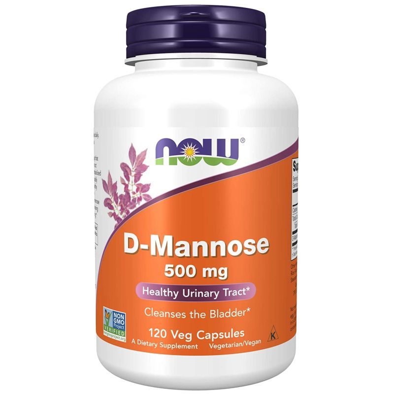 Now Foods - D-Mannose 500 mg 120 Veg Capsules