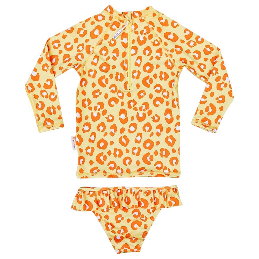 Badawii Beachwear - Girl 2pc-Set - Animal Print - Yellow