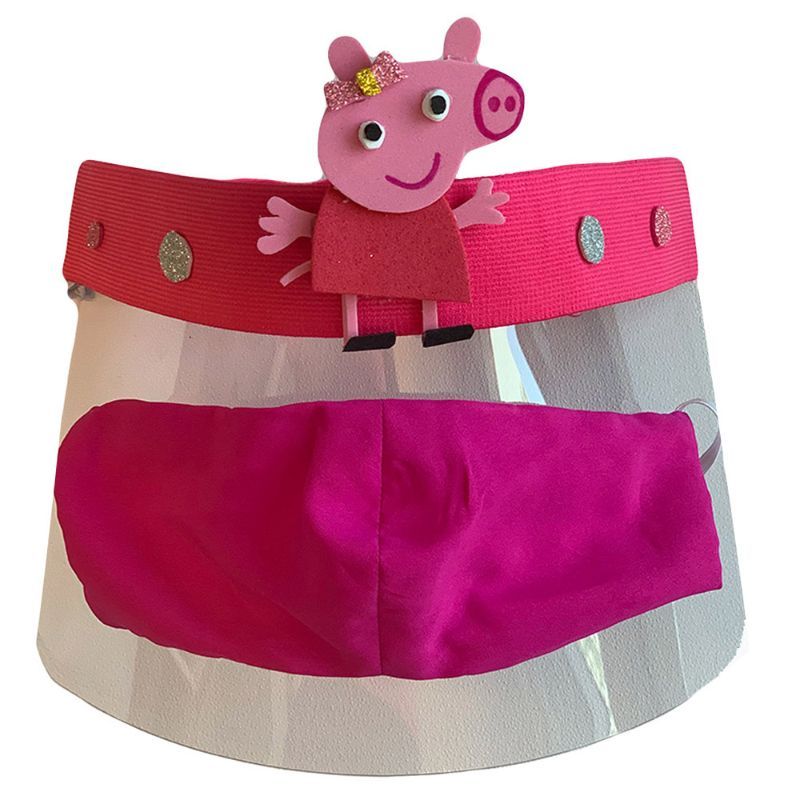 N&J Kids Protective  Shield + Face Mask -  Peppa 