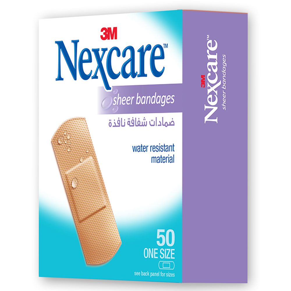 Nexcare - 656-50 Sheer Water Resistant Bandages 50pcs/box