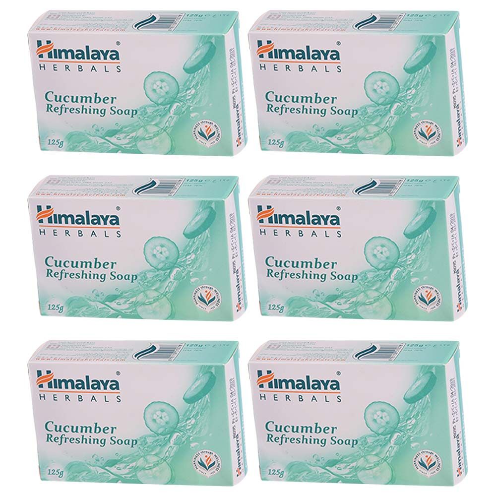 Himalaya - 6pcs Refreshing Cucumber Soap 125g