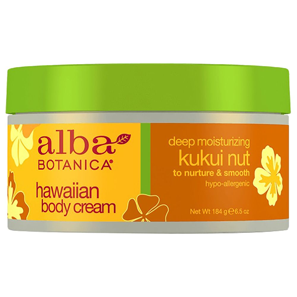 Alba Botanica Hawaiian Kukui Nut Body Cream 184g