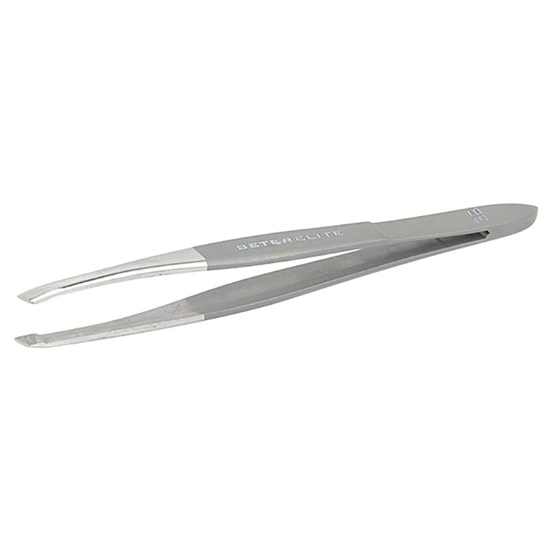 Beter Elite - Matt Satin Finish Slanted Point Tweezers