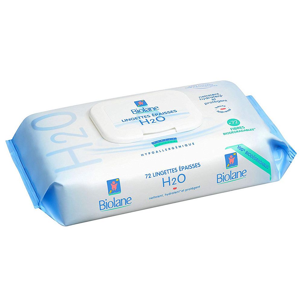 Biolane - Thick H2O Baby Wipes 72pc