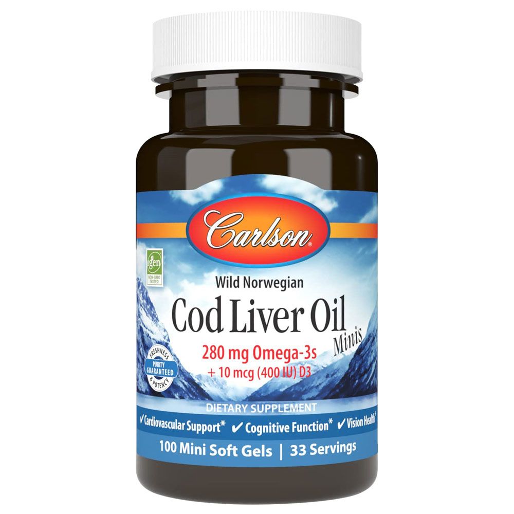 Carlson - Norw Cod Liver Oil 100 Soft Gels