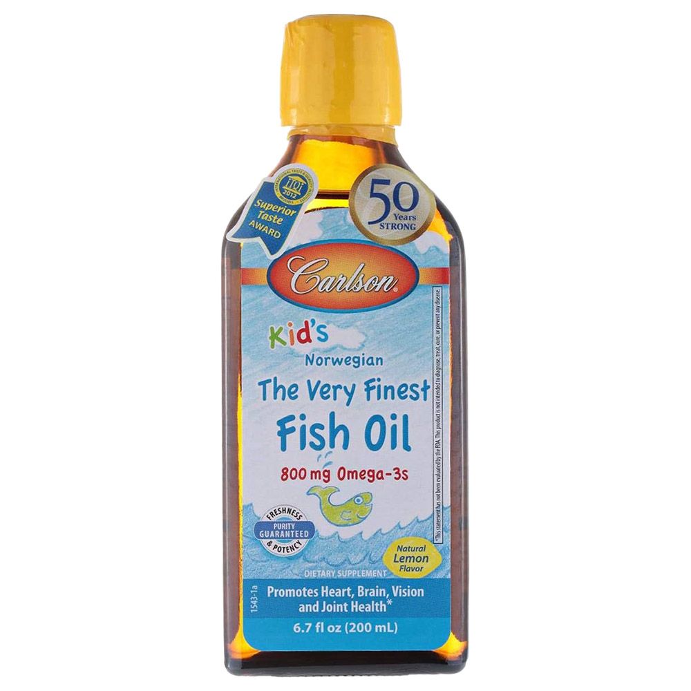 Carlson - Kids Fish Oil Lemon