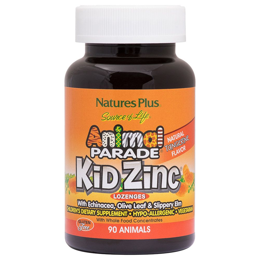 Animal Parade KidZinc Lozenges Tangerine Flavour 90s