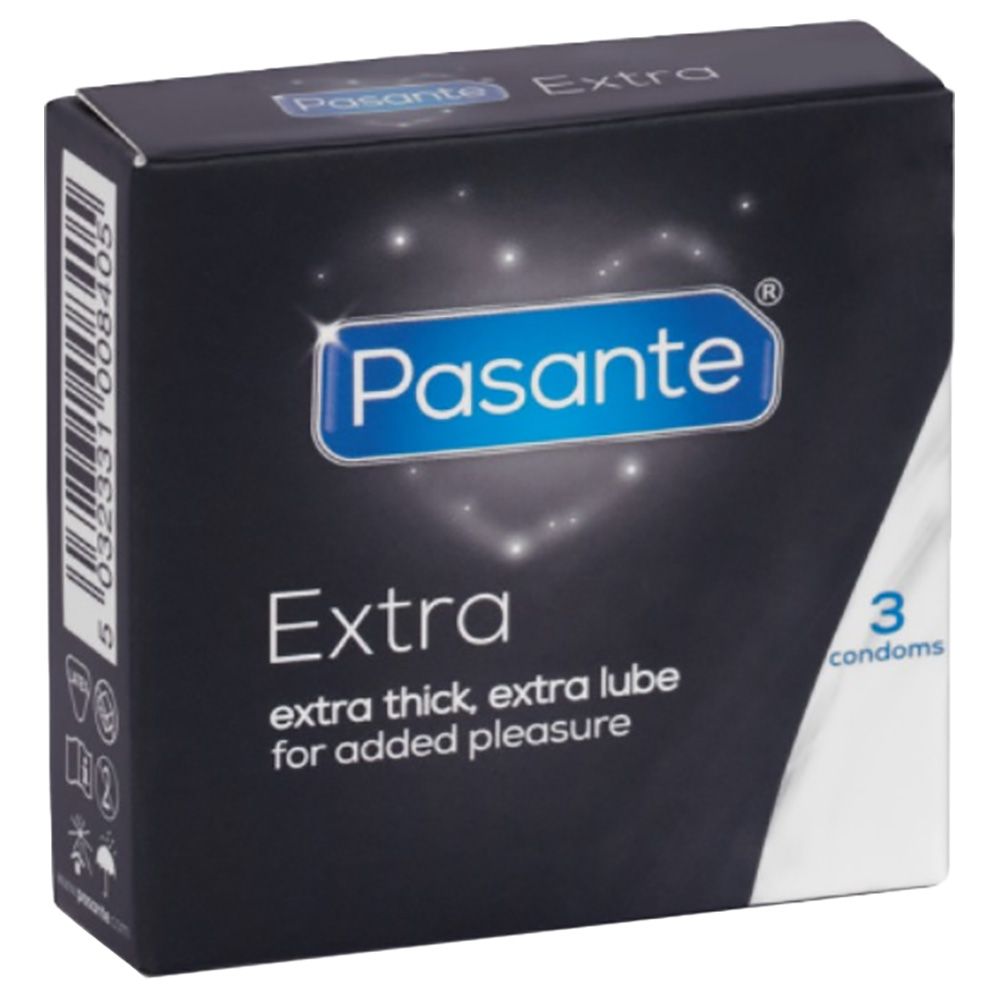 Pasante - Extra Safe Condoms 3pcs