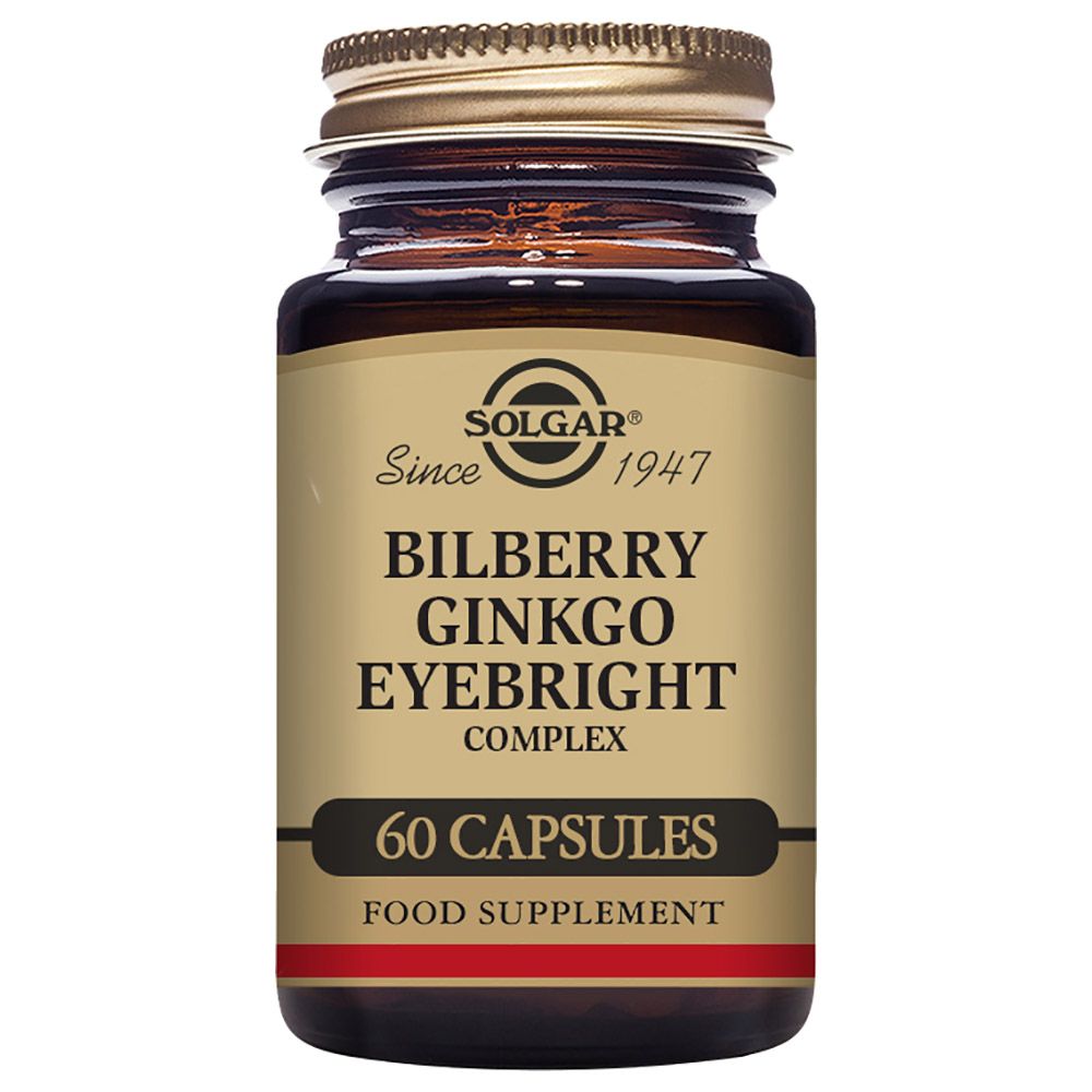 Solgar - Bilberry Ginkgo Eyebright Complex Plus Lutein