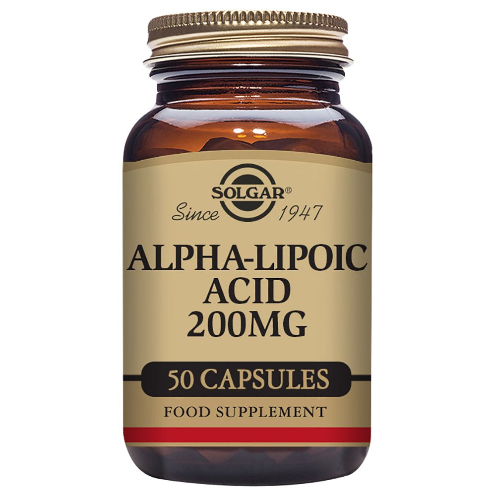 Solgar - Alpha Lipoic Acid 200mg 50 Vegetable Capsules