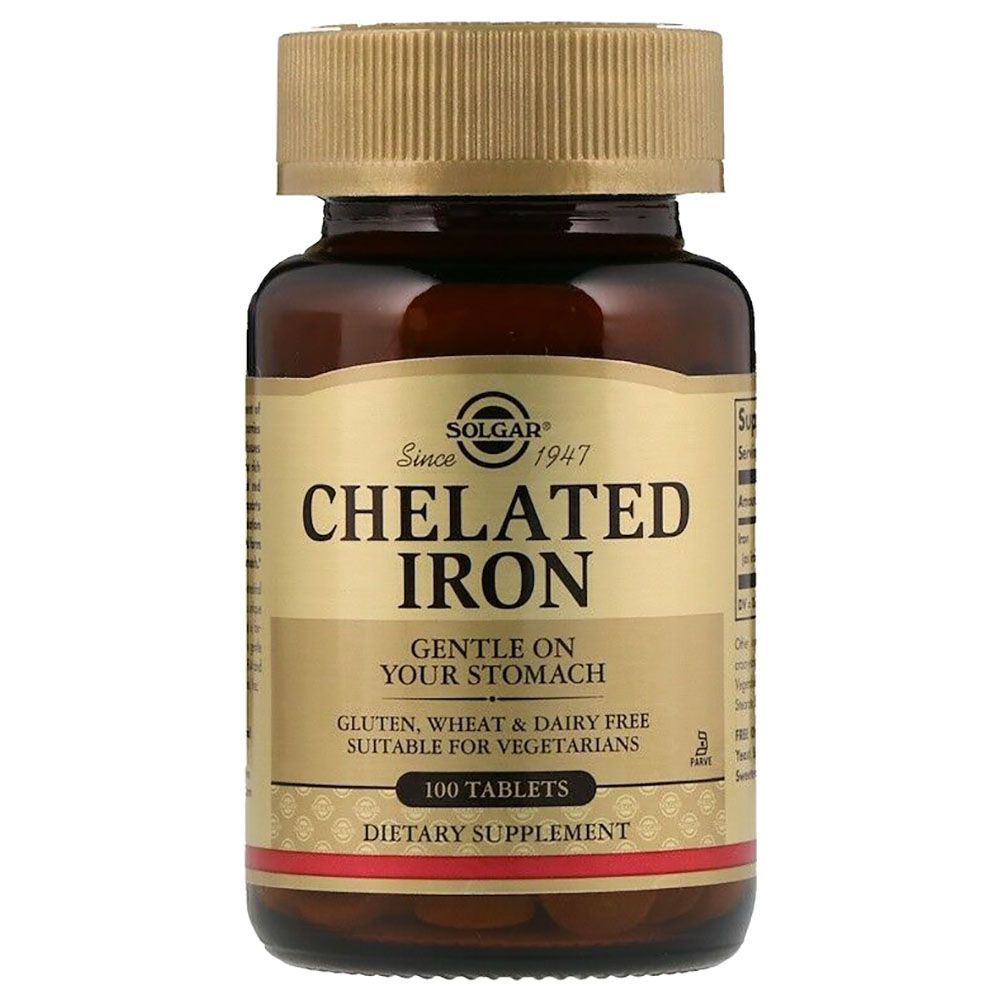 Solgar - Chelated Iron 100 Tablets