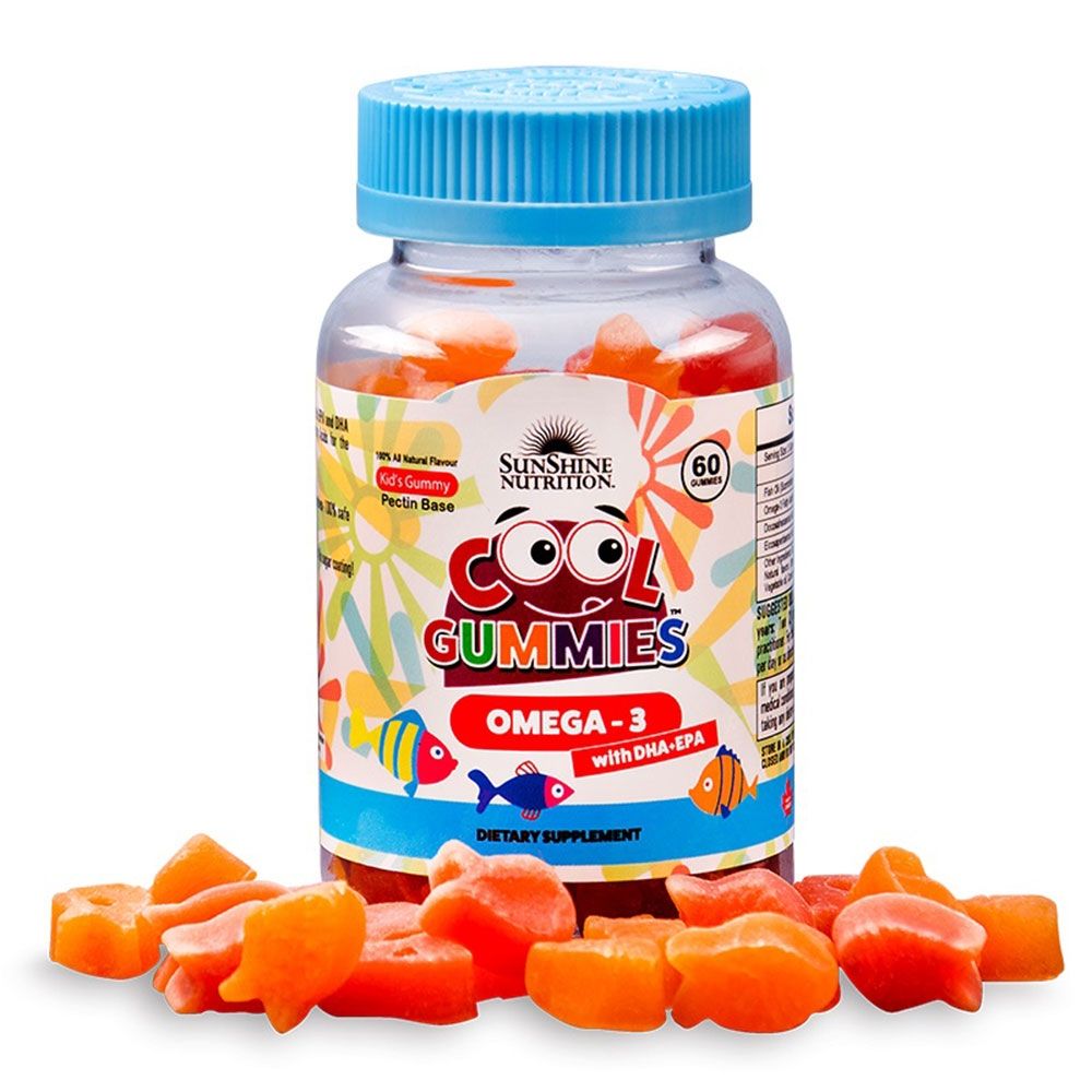 Sunshine Nutrition - Cool Gummies Omega3 With Dha/Epa - 60 Gummies