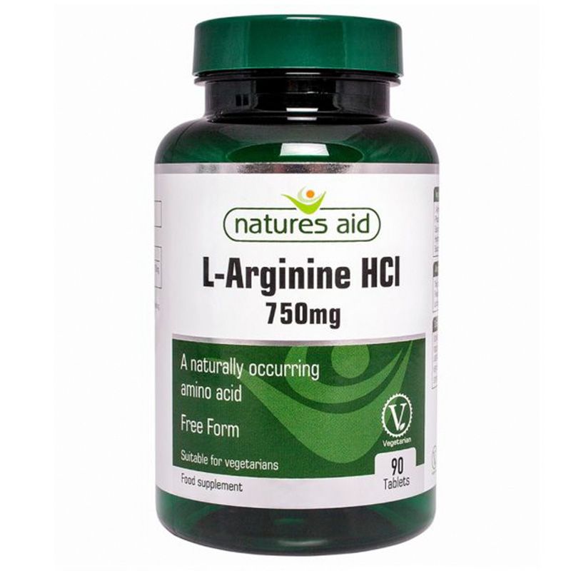 Natures Aid - 750 Mg L-arginine - 90 Tablets