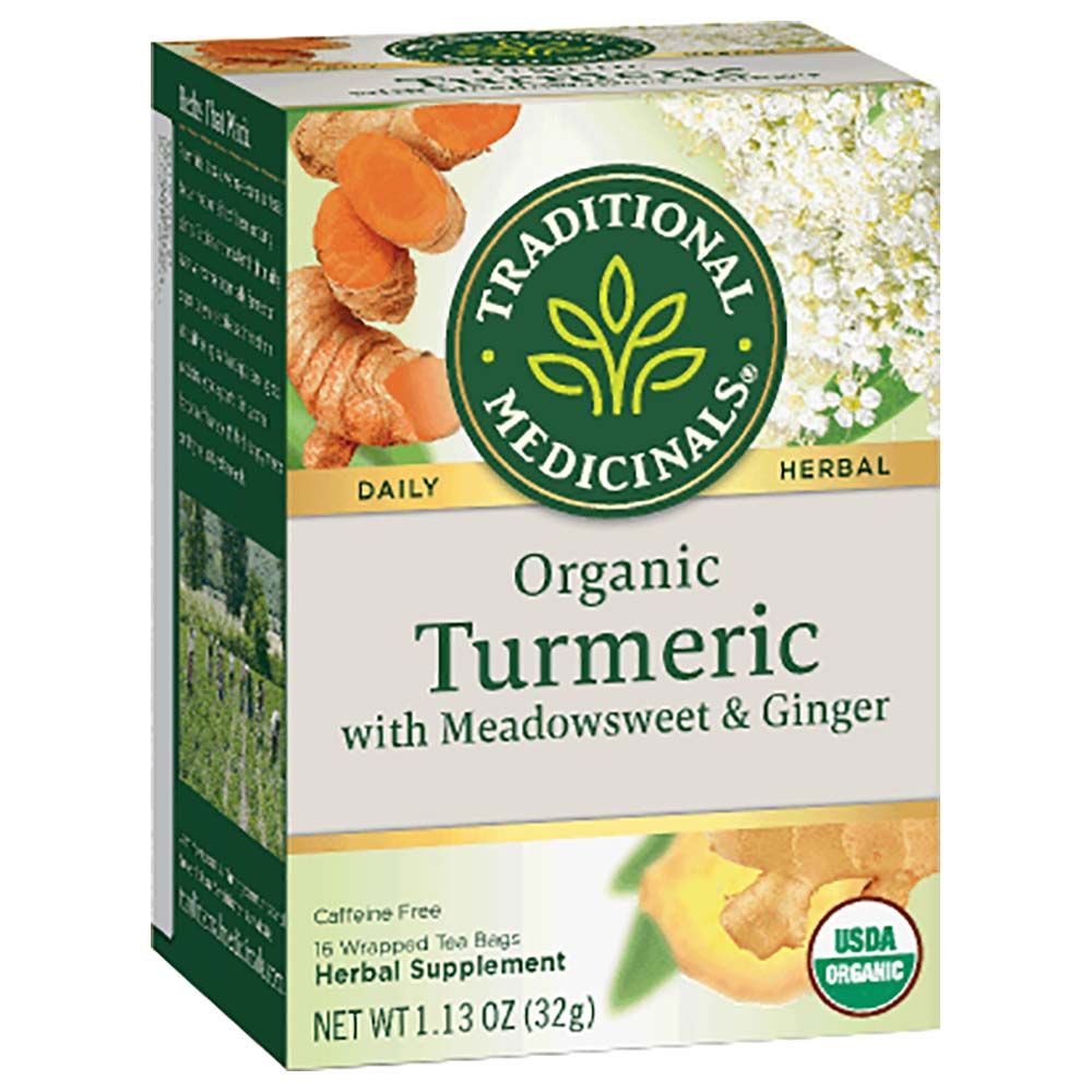 Traditional Medicinals Turmeric Meadowsweet/Ginger 16 Teabag