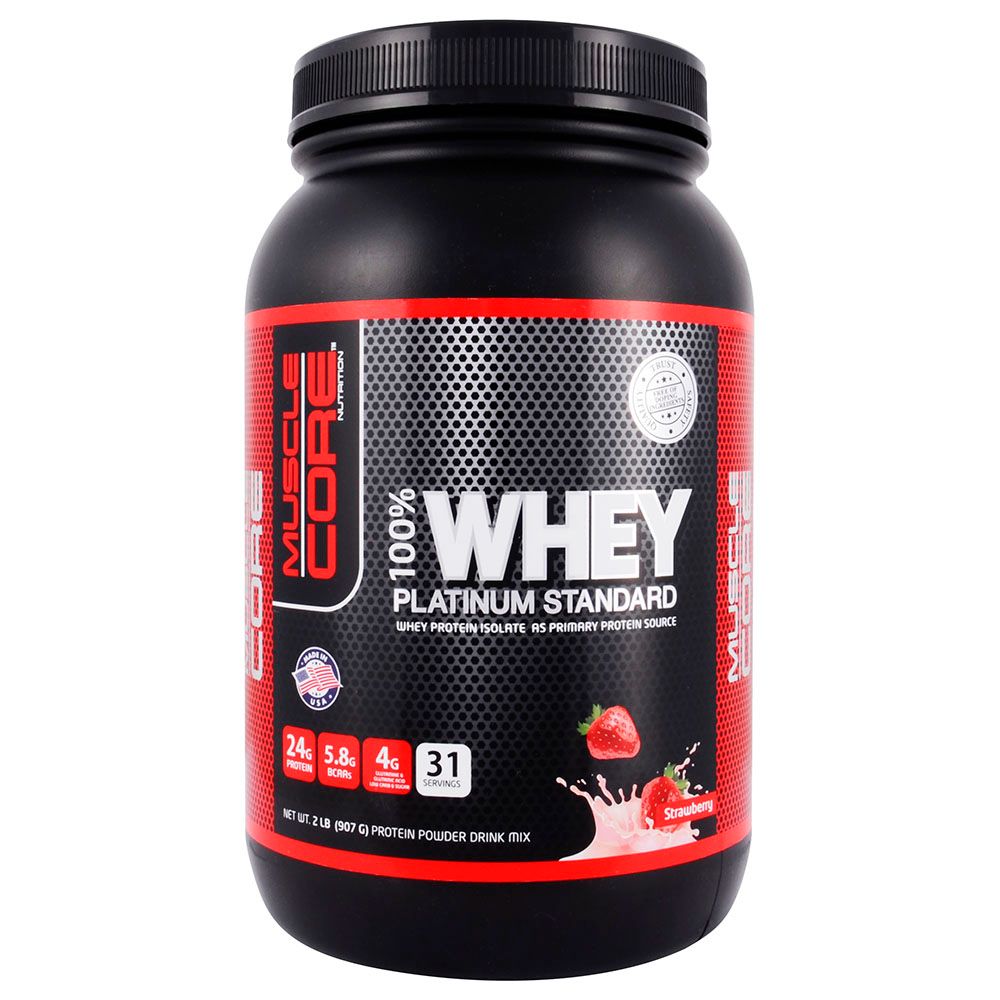 Muscle Core 100% Whey Platinum Standard Strawberry 2lb