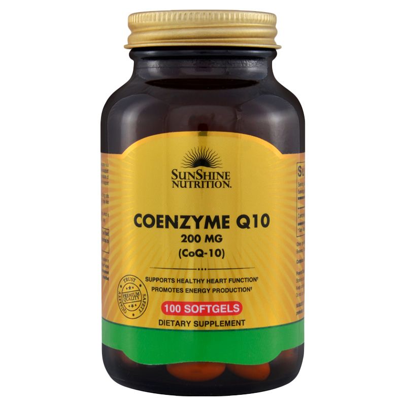 Sunshine Nutrition Coenzyme Q10 200 Mg 100 Sg