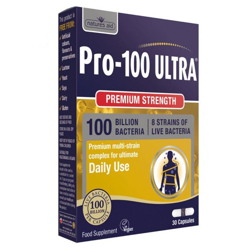 Natures Aid - Pro-100 Ultra - 30 Capsules