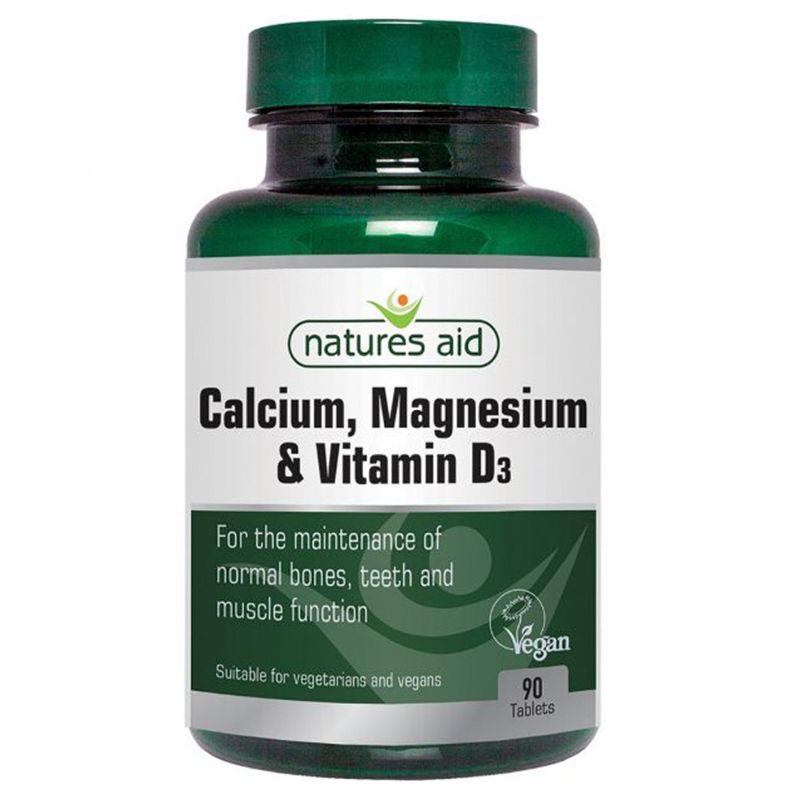 Natures Aid - Calcium Magnesium & Vitamin D3 - 90 Capsules