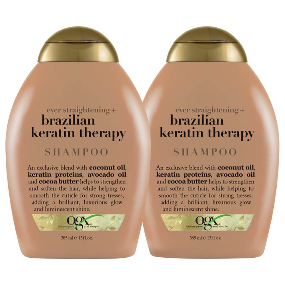 OGX Brazilian Keratin Shampoo Twin Pack Special Offer