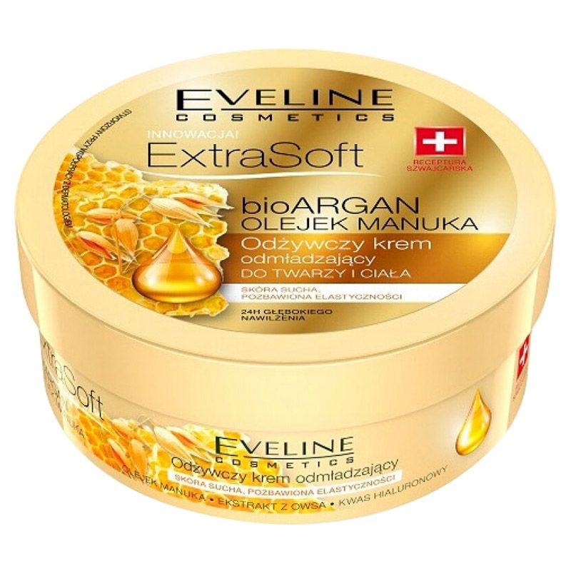 Eveline - Soft Bioargan Manuka Oil Face & Body Cream 175ml