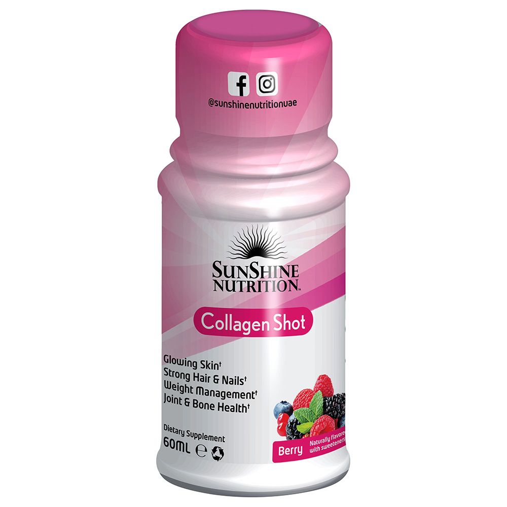 Sunshine Nutrition Collagen Shots Berry 60ml - 12pcs