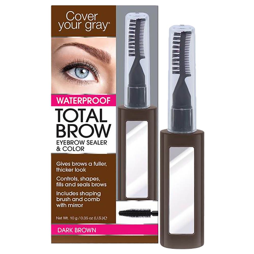 Cover Your Gray Total Brow Eyebrow Sealer - Dark Brown 10g