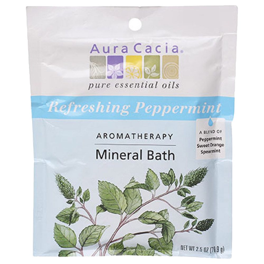 Aura Cacia - Peppermint Mineral Bath 70.9g