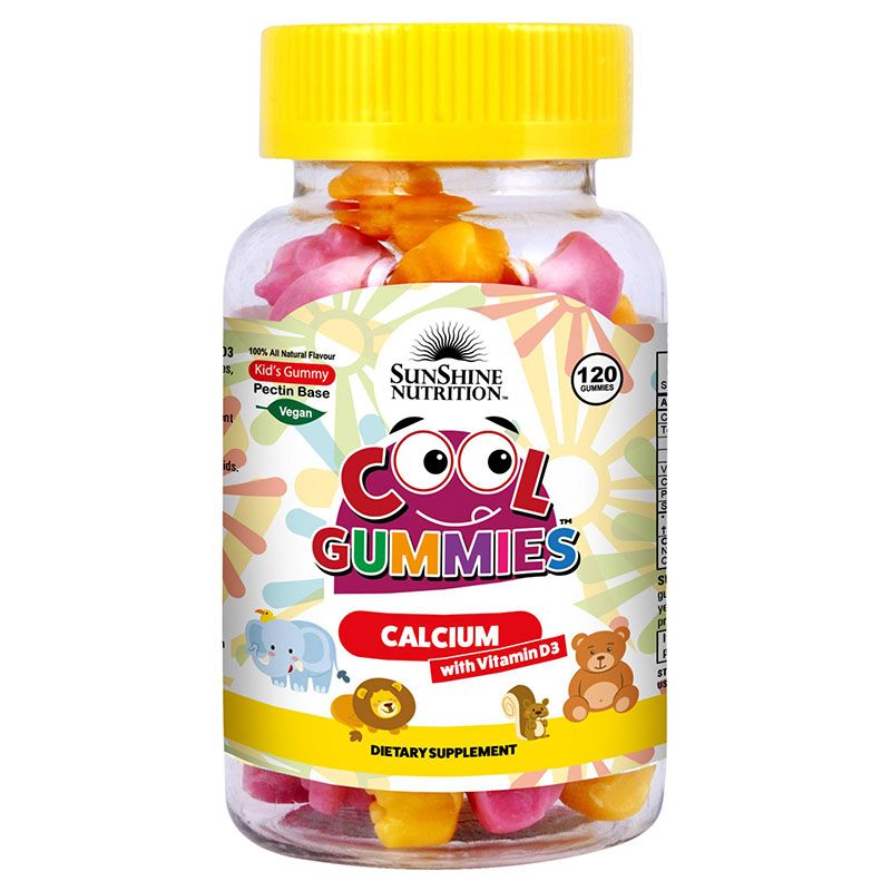 Sunshine Nutrition Cool Gummies Calcium With D3 120's