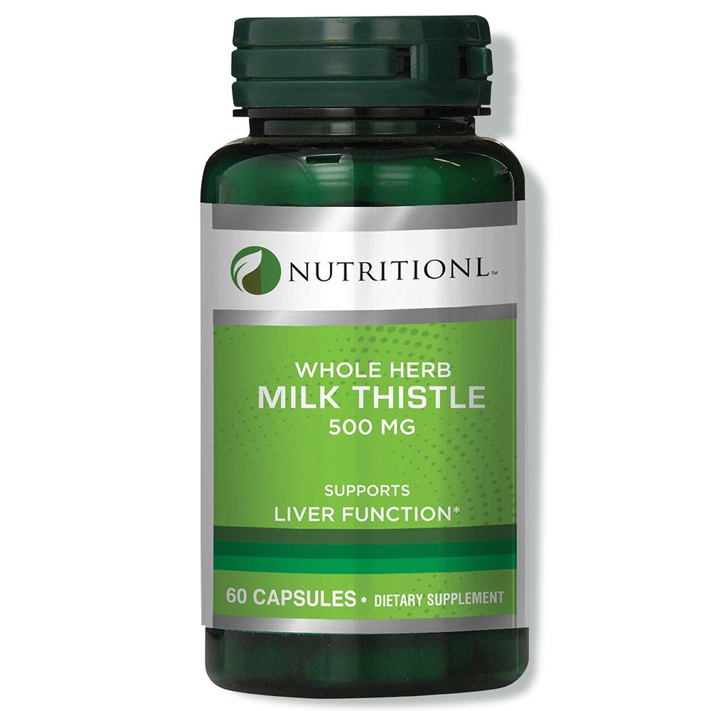 Nutritionl - Whole Herb Milk Thistle 500mg 60 Capsules