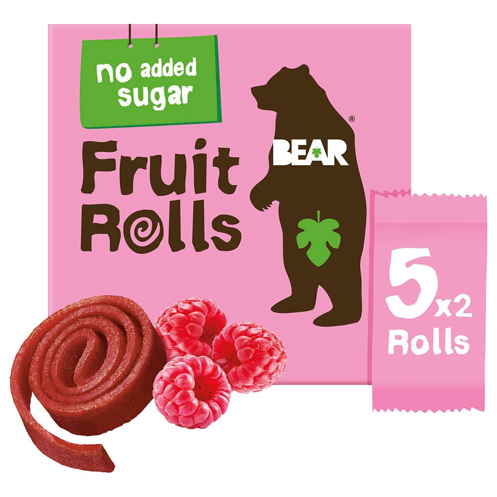 Bear - 'Fruit Rolls' Raspberry - Healthy On The Go Snack