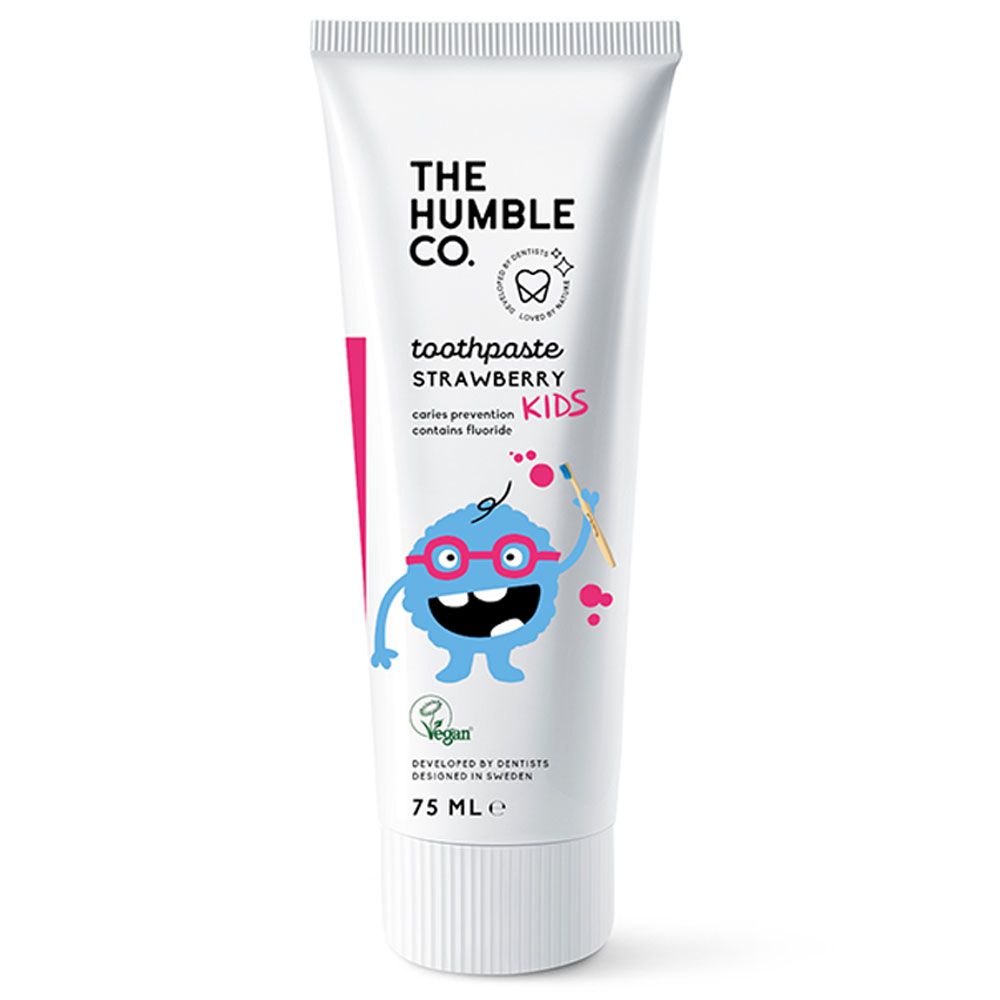 The Humble Co - Natural Toothpaste W/ Kids Strawberry, 75ml