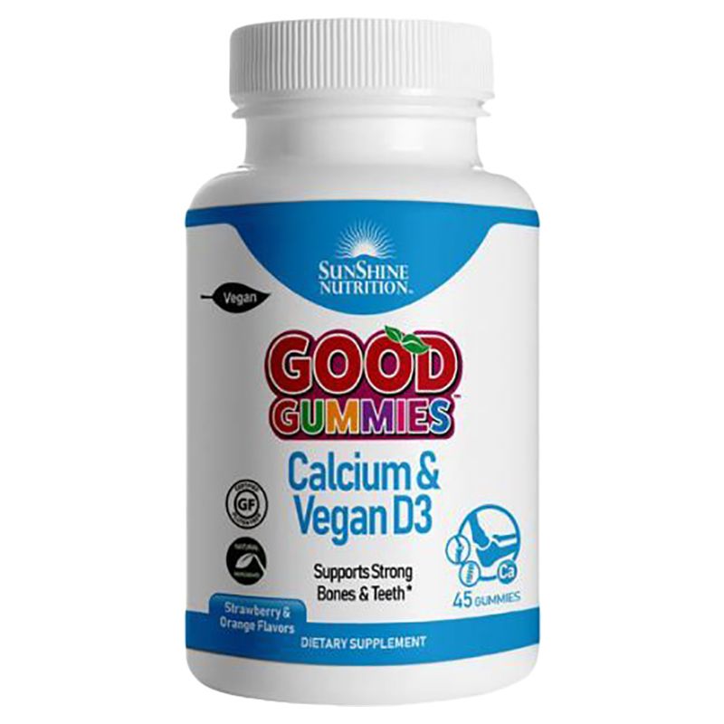 Sunshine Nutrition - Good Gummies Calcium & Vegan D3 45's