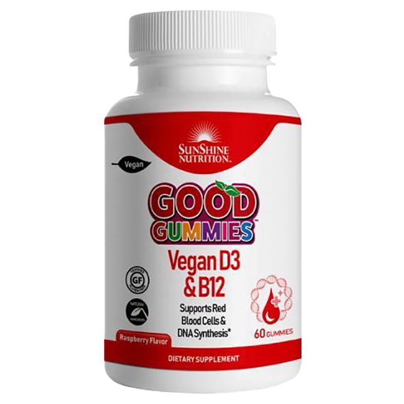 Sunshine Nutrition - Good Gummies Vegan D3 & B12 60's