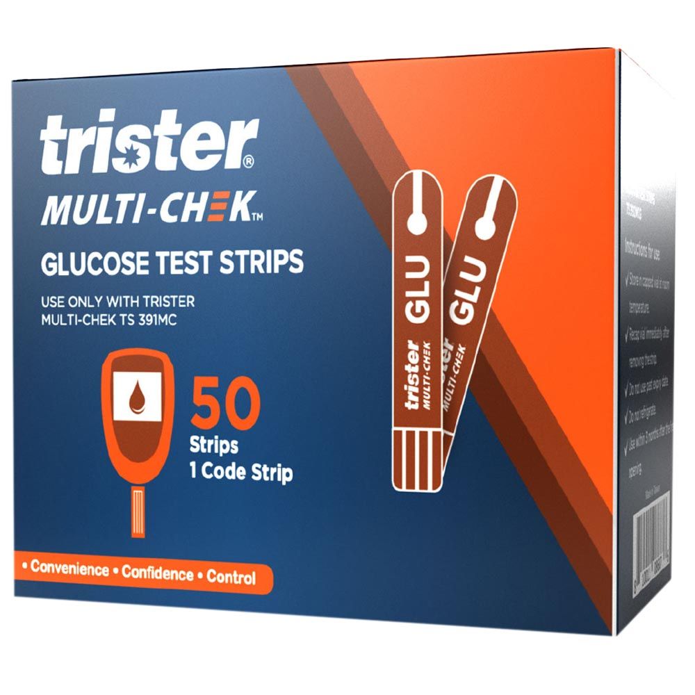 Trister - Multi Check Glucose Test Strip 50's