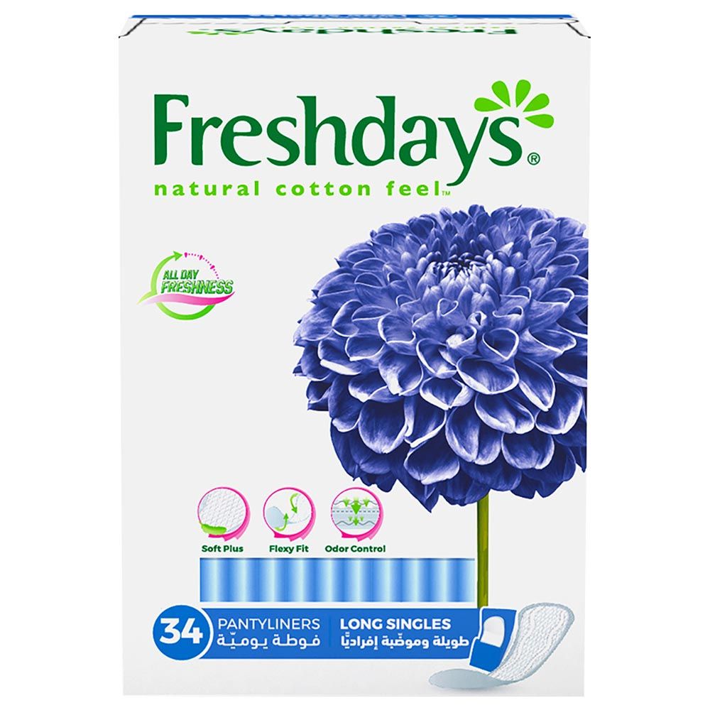 Freshdays - Daily Liners Long Singles 34pcs